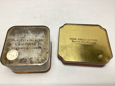 Lot 211 - THREE BISCUIT TINS