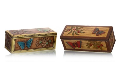 Lot 155 - TWO BUTTERFLY BISCUIT TINS