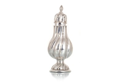 Lot 1233 - GEORGE V SILVER SUGAR CASTER