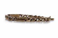 Lot 462 - WATCH CHAIN BRACELET formed by part of a...