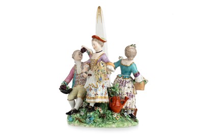 Lot 1258 - DERBY PORCELAIN FIGURE GROUP