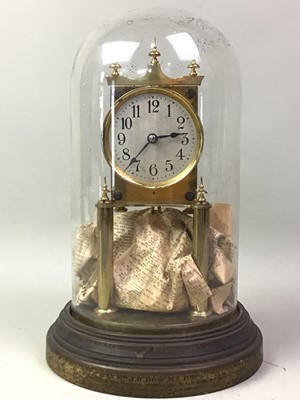 Lot 314 - BRASS ANNIVERSARY CLOCK