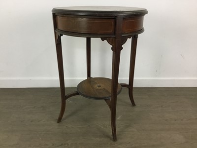 Lot 312 - LATE VICTORIAN ROSEWOOD CIRCULAR SEWING TABLE