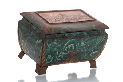 Lot 174 - RUSSIAN CASKET BISCUIT TIN