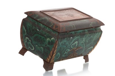 Lot 174 - RUSSIAN CASKET BISCUIT TIN