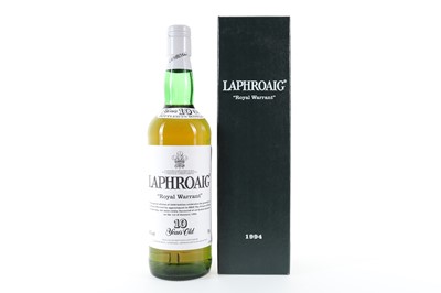 Lot 144 - LAPHROAIG 10 YEAR OLD ROYAL WARRANT 1994