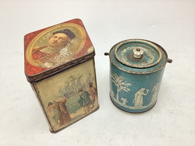 Lot 135 - TWO BISCUIT TINS