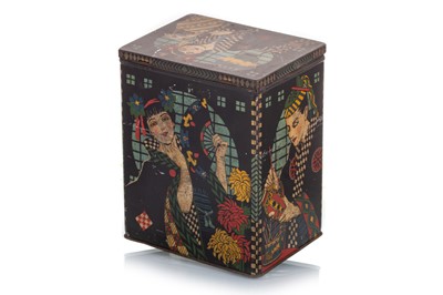 Lot 227 - JAPANESE LADIES BISCUIT TIN