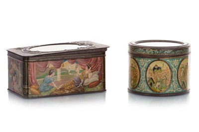 Lot 221 - TWO BISCUIT TINS