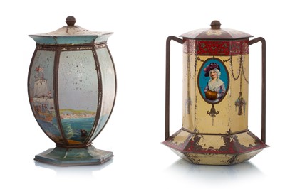 Lot 222 - TWO BISCUIT TINS