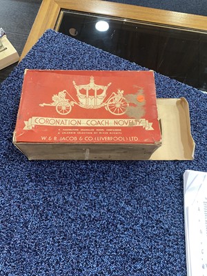 Lot 9 - CORONATION NOVELTY BISCUIT TIN