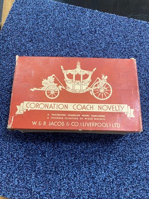 Lot 9 - CORONATION NOVELTY BISCUIT TIN