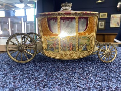 Lot 9 - CORONATION NOVELTY BISCUIT TIN