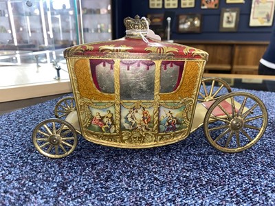 Lot 9 - CORONATION NOVELTY BISCUIT TIN