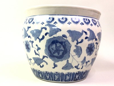 Lot 433 - CHINESE BLUE AND WHITE JARDINIERE