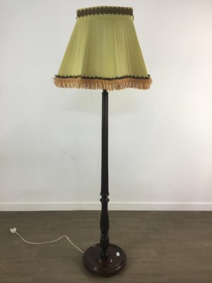 Lot 324 - MAHOGANY STANDARD LAMP