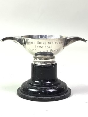 Lot 480 - TWO SILVER QUAICHS