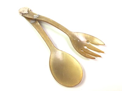 Lot 481 - GROUP OF SILVER AND SILVER PLATED CUTLERY