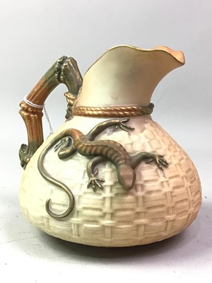 Lot 523 - ROYAL WORCESTER BLUSH IVORY JUG