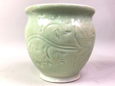 Lot 527 - CHINESE CELADON PLANTER