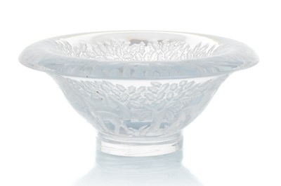 Lot 459 - CRISTAL DE SEVRES, GLASS VASE AND TWO BOWLS