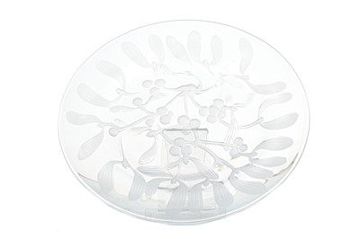 Lot 485 - LALIQUE FRANCE, FROSTED AND CLEAR GLASS DISH