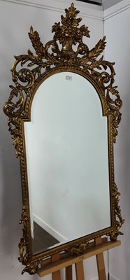 Lot 505 - ORNATE GILT FRAMED WALL MIRROR
