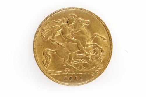 Lot 521 - GOLD HALF SOVEREIGN DATED 1911
