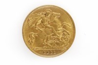 Lot 521 - GOLD HALF SOVEREIGN DATED 1911