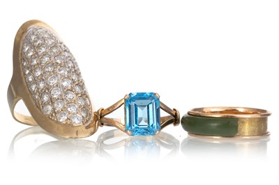 Lot 459 - THREE GEM SET RINGS