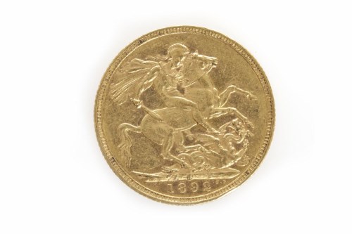 Lot 533 - GOLD SOVEREIGN DATED 1892 with accompanying...