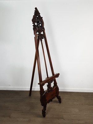 Lot 515 - LARGE MODERN MAHOGANY EASEL