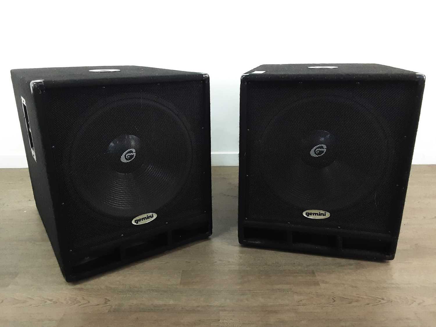 Lot 1032 - GEMINI SUBWOOFERS