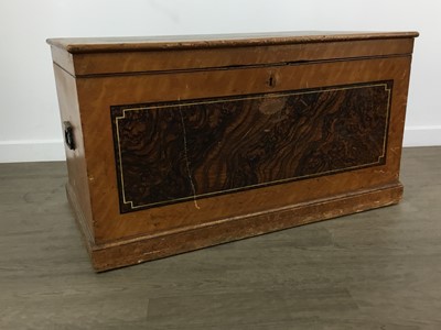 Lot 609 - VICTORIAN PINE BLANKET CHEST