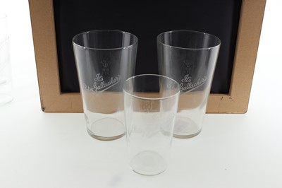 Lot 1711 - CELTIC F.C. INTEREST, THREE PINT AND FOUR HALF PINT GLASSES FROM PATSY GALLACHER'S BAR