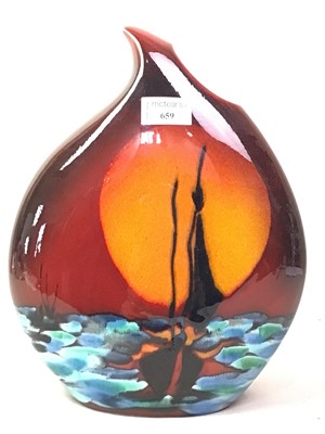 Lot 659 - ANITA HARRIS POTTERY MOONFLASK VASE