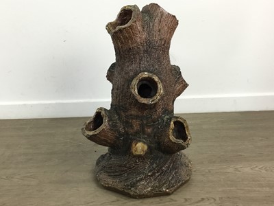 Lot 673 - PAIR OF VICTORIAN SALT GLAZED STONEWARE PLANTERS