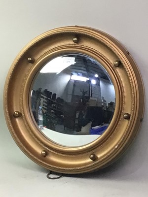 Lot 675 - CONVEX WALL MIRROR