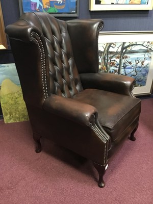 Lot 462 - WING BACK ARMCHAIR