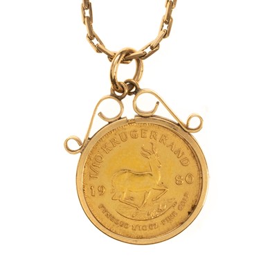 Lot 19 - 1/10oz KRUGERRAND PENDANT