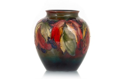 Lot 477 - MOORCROFT, LEAF AND BERRY PATTERN VASE