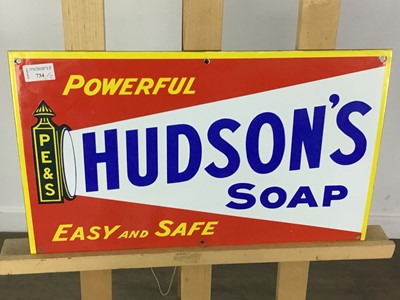 Lot 734 - TWO REPRODUCTION ENAMELLED ADVERTISEMENT SIGNS