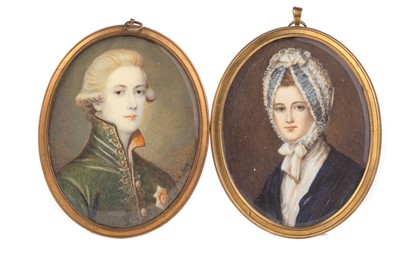 Lot 1282 - PAIR OF PORTRAIT MINIATURES