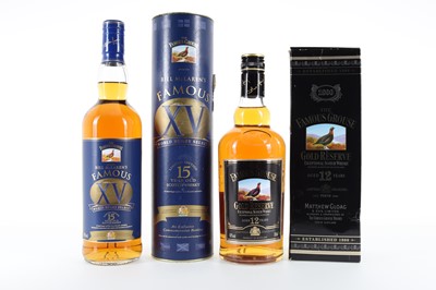 Lot 168 - FAMOUS GROUSE 15 YEAR OLD WORLD RUGBY SELECT AND 12 YEAR OLD GOLD RESERVE