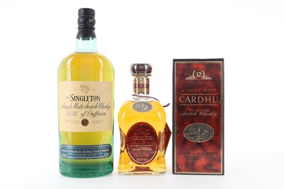 Lot 175 - CARDHU 12 YEAR OLD AND SINGLETON OF DUFFTOWN 12 YEAR OLD