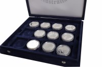 Lot 597 - THE OFFICIAL COINS OF AUSTRALIA SILVER PROOF...