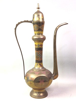 Lot 86 - INDIAN BRASS EWER