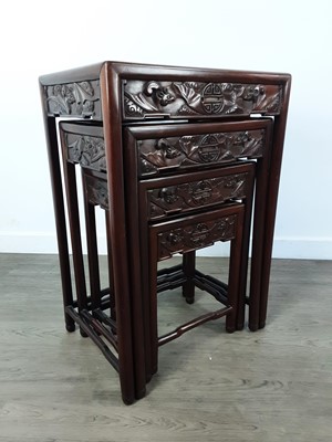 Lot 1573 - SET OF FOUR CHINESE NETS OF TABLES