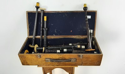 Lot 989 - COLLECTION OF BAGPIPE PARTS