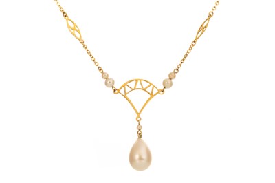 Lot 489 - NINE CARAT GOLD NECKLET